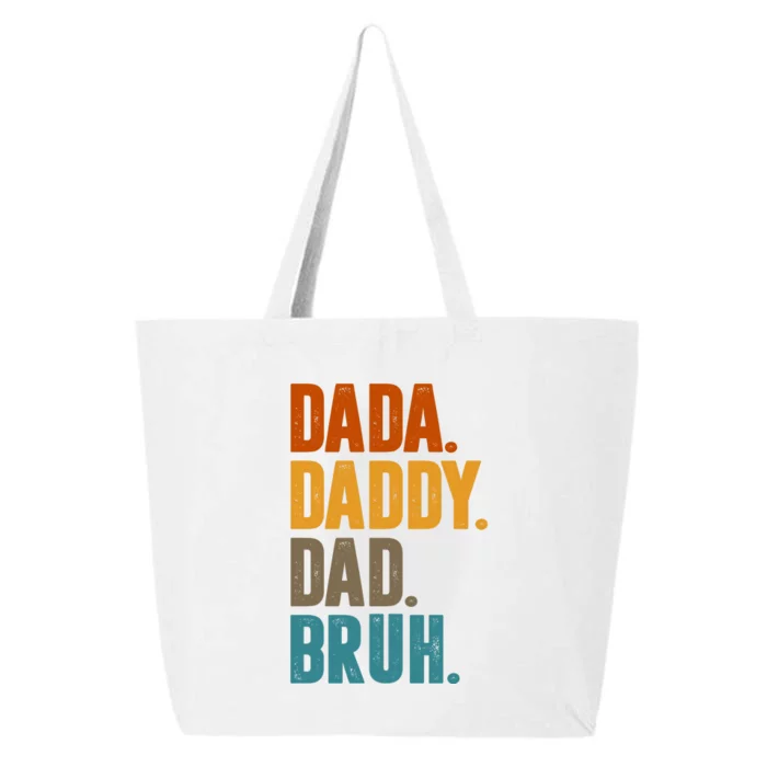 Dada Daddy Dad Bruh Vintage 25L Jumbo Tote