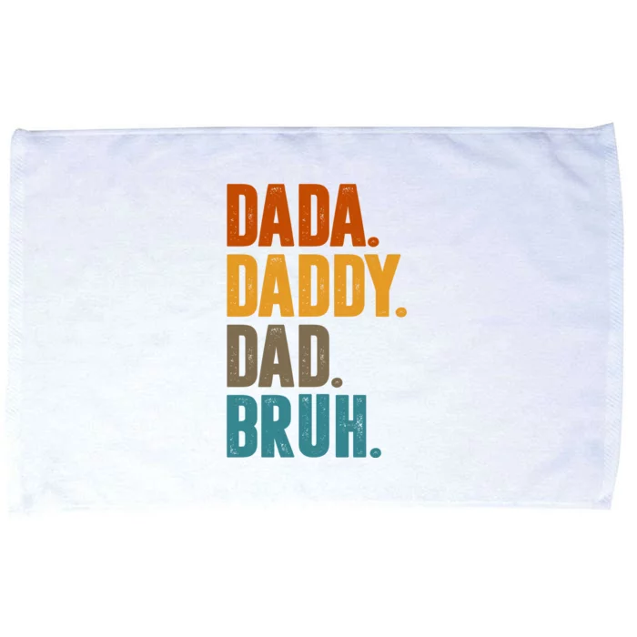 Dada Daddy Dad Bruh Vintage Microfiber Hand Towel