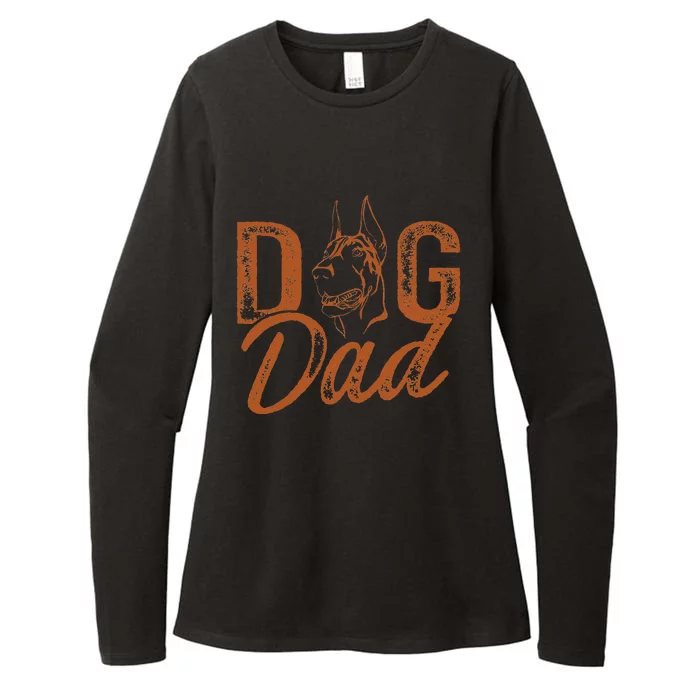 Doberman Dog Dad Dobie Womens CVC Long Sleeve Shirt