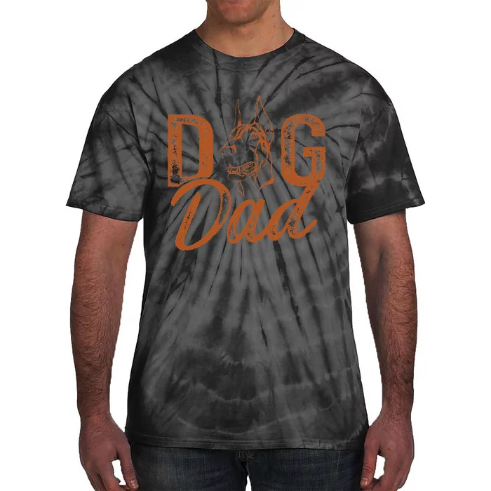 Doberman Dog Dad Dobie Tie-Dye T-Shirt