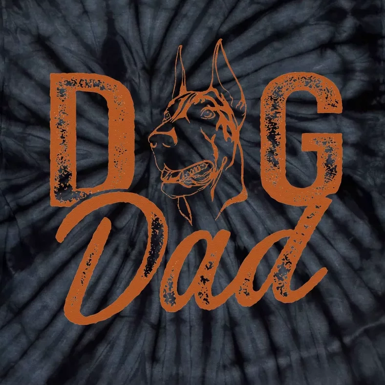 Doberman Dog Dad Dobie Tie-Dye T-Shirt