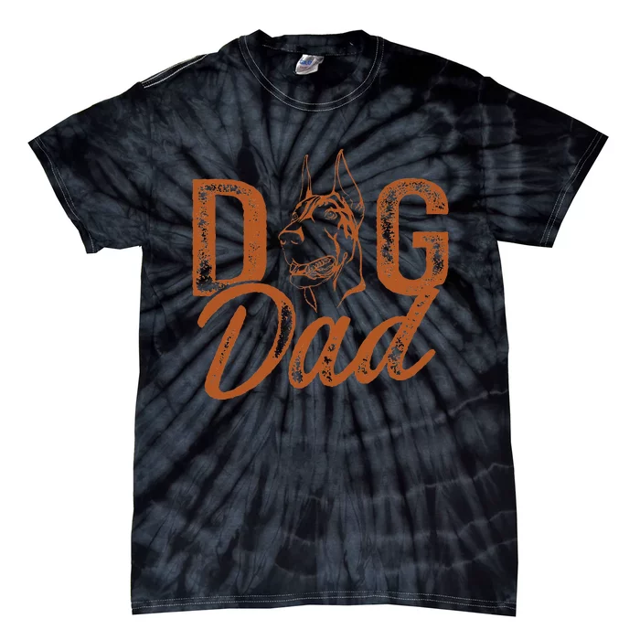 Doberman Dog Dad Dobie Tie-Dye T-Shirt