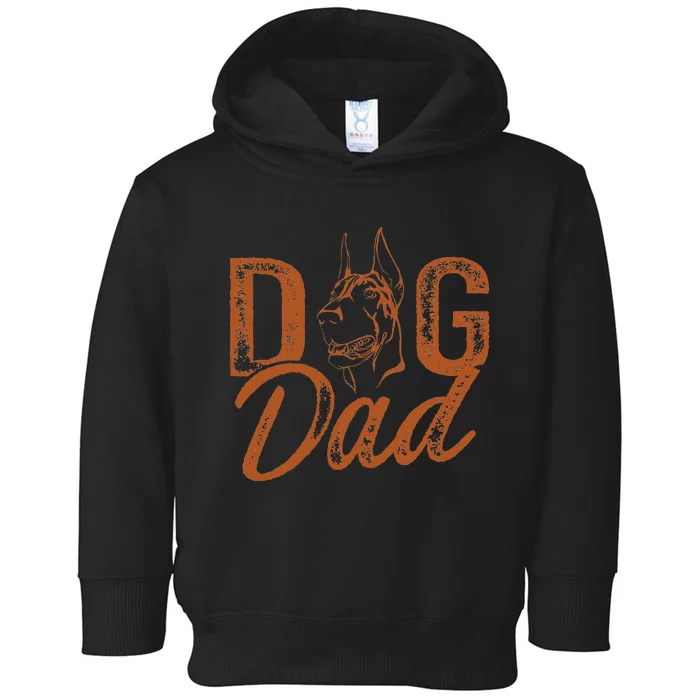 Doberman Dog Dad Dobie Toddler Hoodie