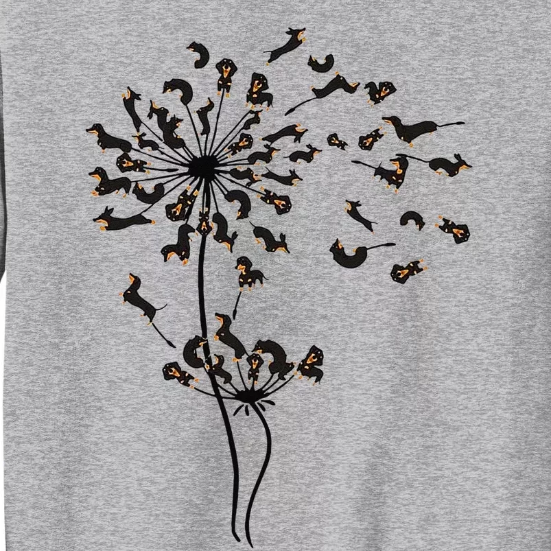 Dachshund Dandelion Tall Sweatshirt