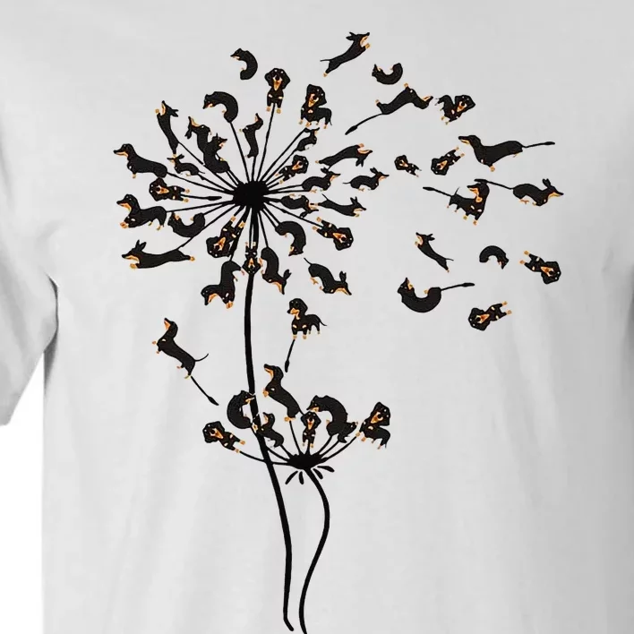 Dachshund Dandelion Tall T-Shirt