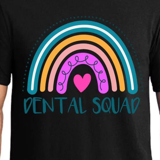 Dentist Dentistry Dental Squad Assistant Hygienist Rainbow Funny Gift Pajama Set