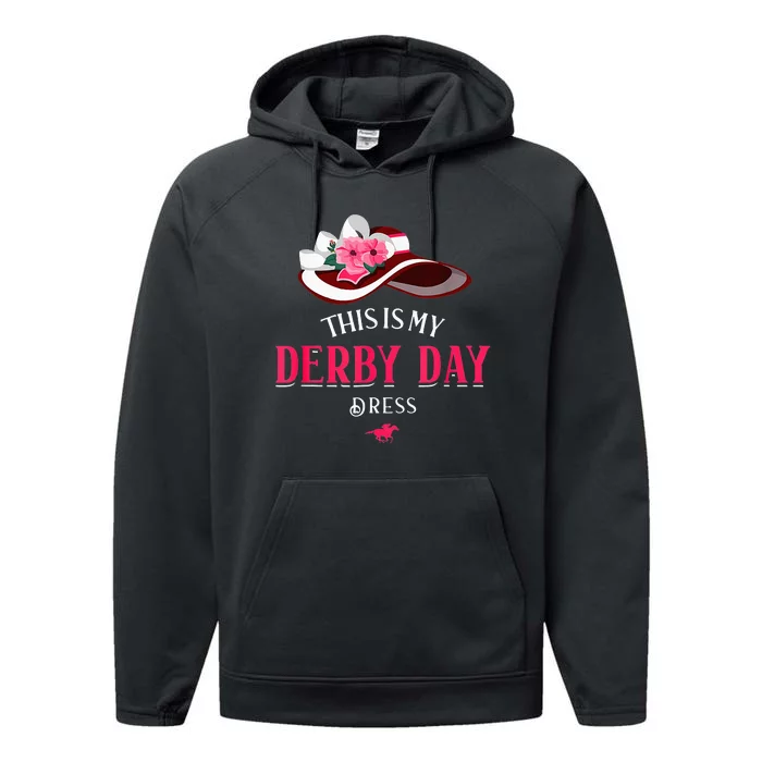 Derby Day Derby Kentucky Horse Derby Dress Performance Fleece Hoodie