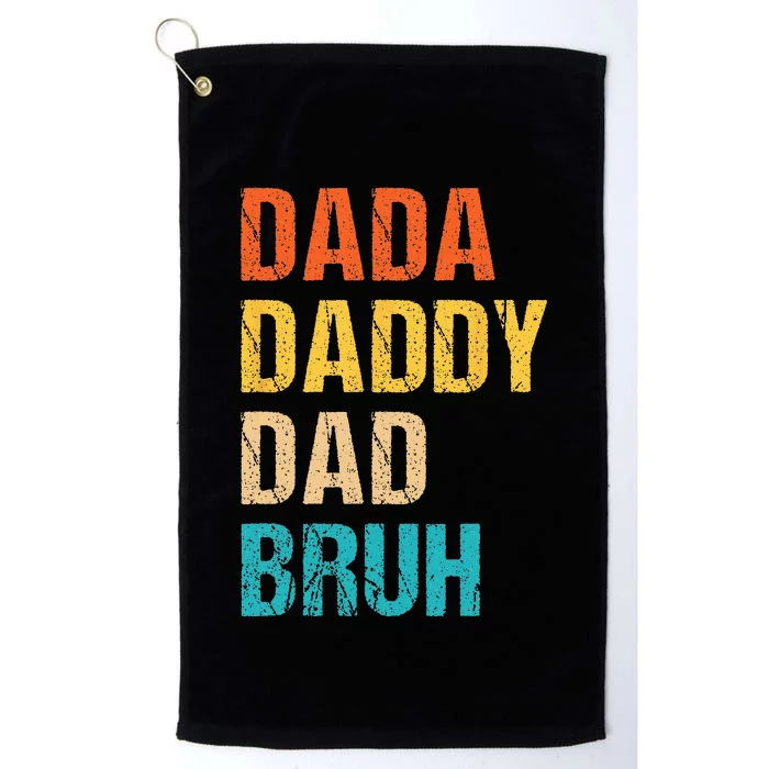 Dada Daddy Dad Bruh Platinum Collection Golf Towel