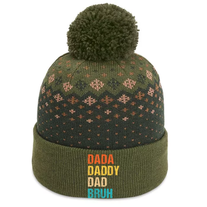 Dada Daddy Dad Bruh The Baniff Cuffed Pom Beanie