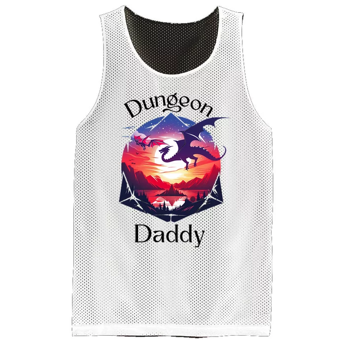 Dungeon Daddy Design For Ttrpg Lovers Mesh Reversible Basketball Jersey Tank