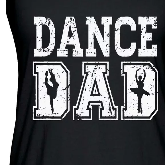 Distressed Dance Dad Ballet Great Gift For Men Ladies Essential Flowy Tank