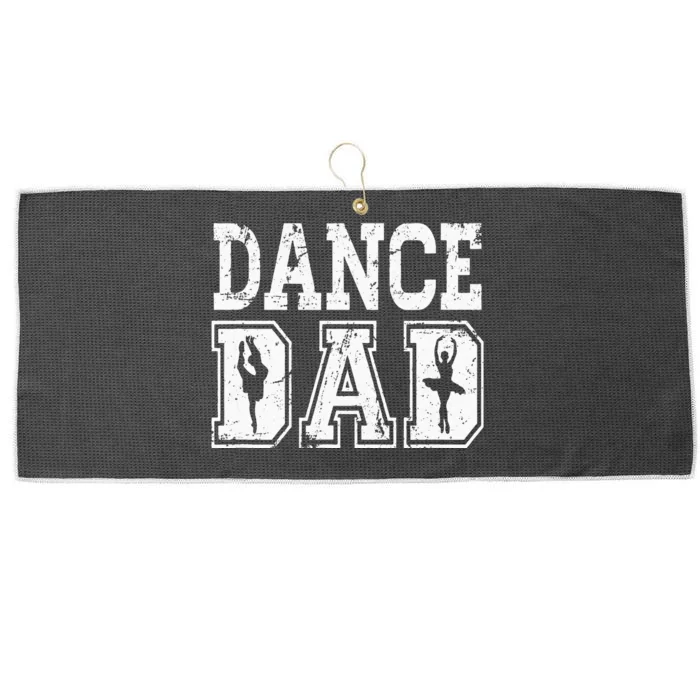 Distressed Dance Dad Ballet Great Gift For Men Large Microfiber Waffle Golf Towel