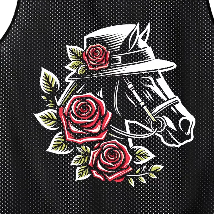 Derby Day Ddress 2024 Funny Hat Horse Racing Derby Mesh Reversible Basketball Jersey Tank