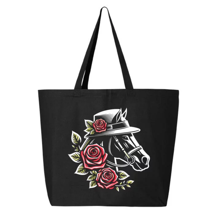 Derby Day Ddress 2024 Funny Hat Horse Racing Derby 25L Jumbo Tote