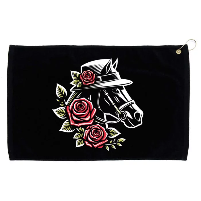 Derby Day Ddress 2024 Funny Hat Horse Racing Derby Grommeted Golf Towel