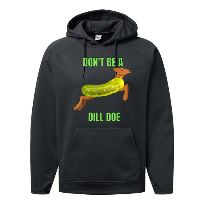 Dill Doe Dill Pickle Performance Fleece Hoodie