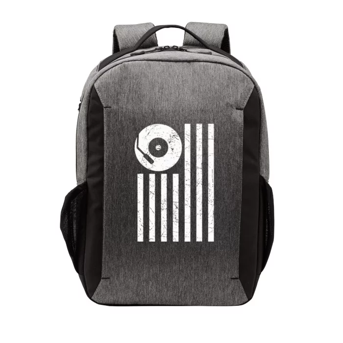 Dj Deejay Disk Jockey Turntable American Flag Djing Vector Backpack