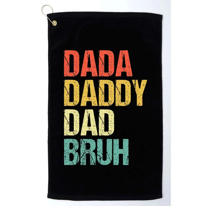 Dada Daddy Dad Bruh Platinum Collection Golf Towel