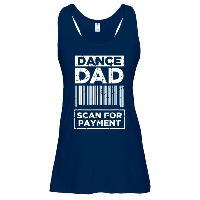 Dance Dad Distressed Scan For Payment Parents Adult Fun Ladies Essential Flowy Tank