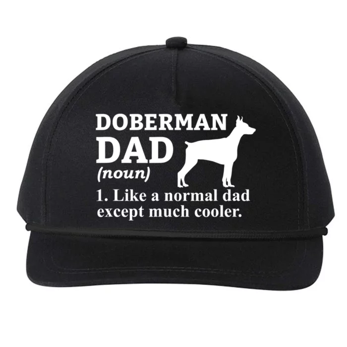 Doberman Dad Doberman Pinscher Dog Snapback Five-Panel Rope Hat