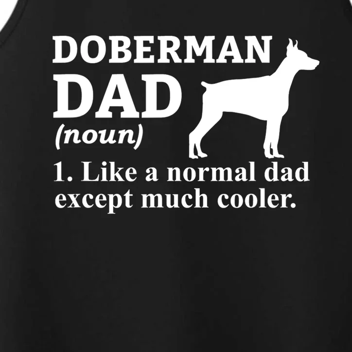 Doberman Dad Doberman Pinscher Dog Performance Tank