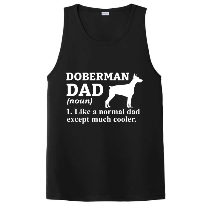 Doberman Dad Doberman Pinscher Dog Performance Tank