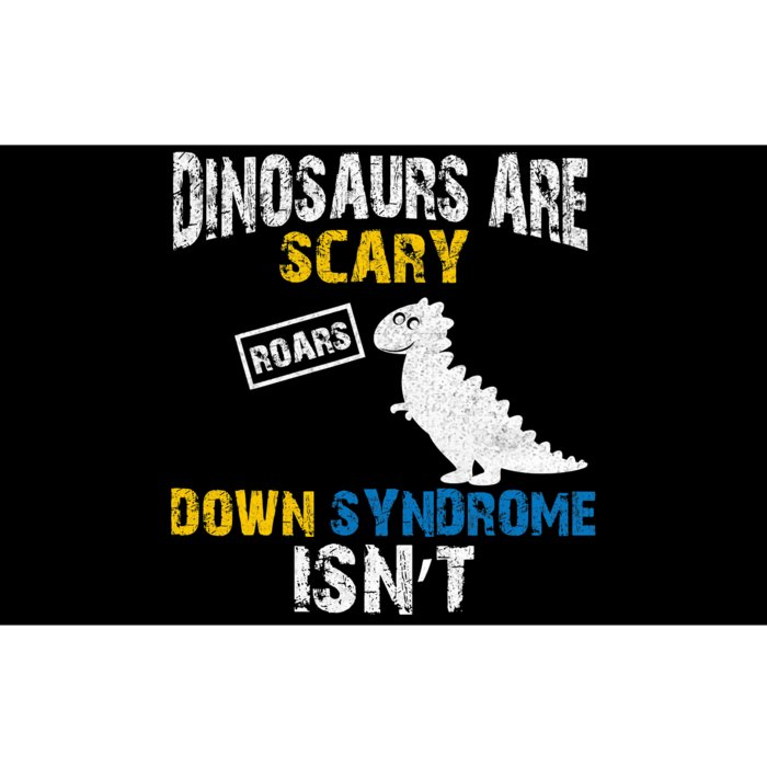 Dinosaur Dinaudors Down Syndrome Awareness Blue And Yellow Bumper Sticker