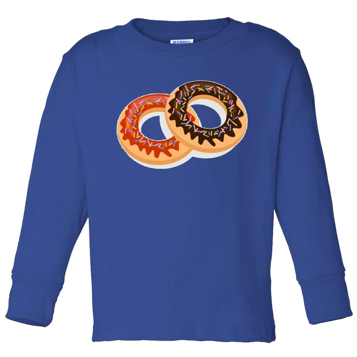 Dual Doughnuts Toddler Long Sleeve Shirt