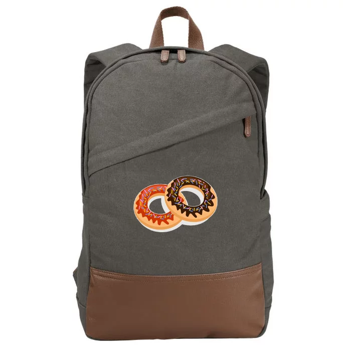 Dual Doughnuts Cotton Canvas Backpack