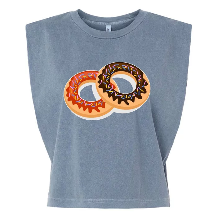 Dual Doughnuts Garment-Dyed Women's Muscle Tee