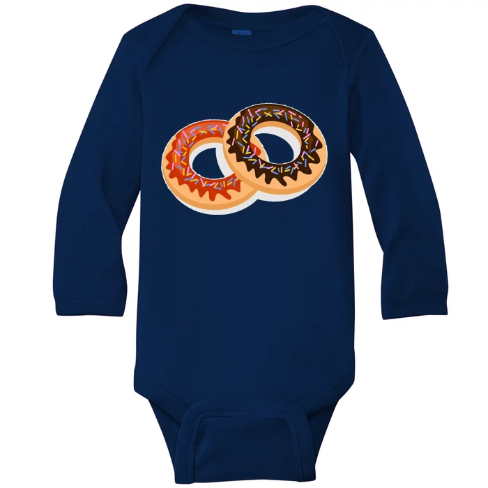 Dual Doughnuts Baby Long Sleeve Bodysuit