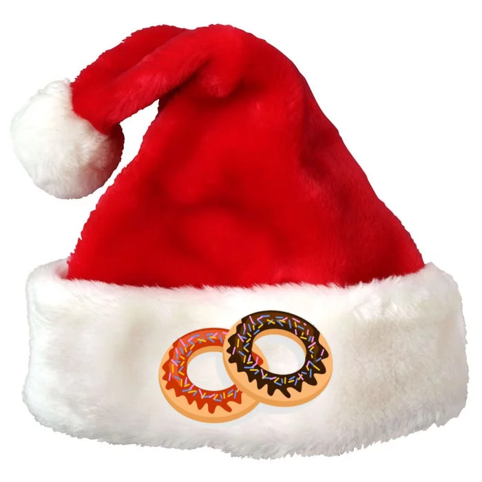 Dual Doughnuts Premium Christmas Santa Hat