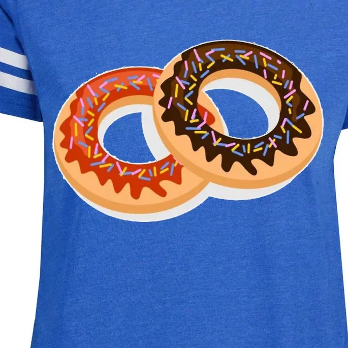 Dual Doughnuts Enza Ladies Jersey Football T-Shirt