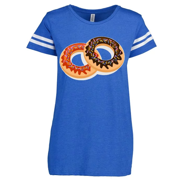 Dual Doughnuts Enza Ladies Jersey Football T-Shirt