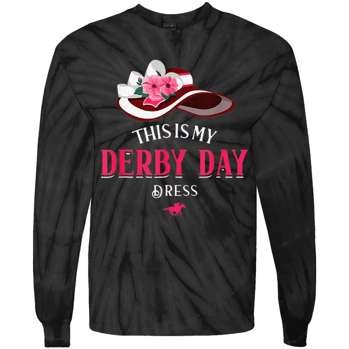 Derby Day Derby Kentucky Horse Derby Dress Tie-Dye Long Sleeve Shirt