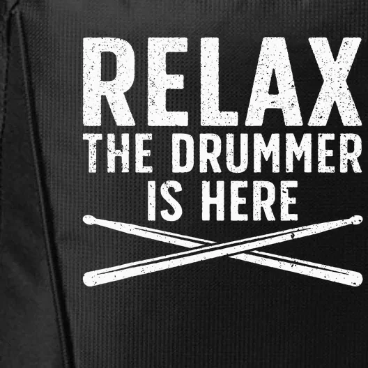 Drummer Design Drum Player Music Lover City Backpack