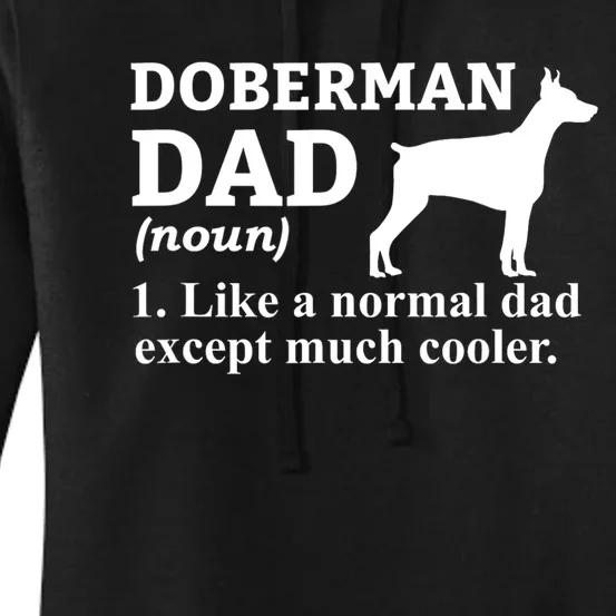 Doberman Dad Doberman Pinscher Dog Women's Pullover Hoodie