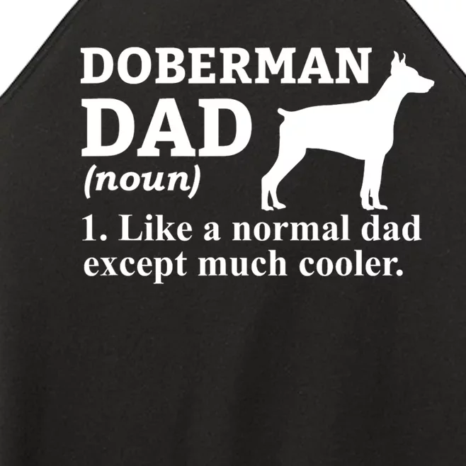 Doberman Dad Doberman Pinscher Dog Women’s Perfect Tri Rocker Tank