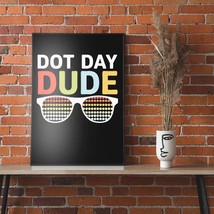 Dot Day Dotted Dude Glasses Poster