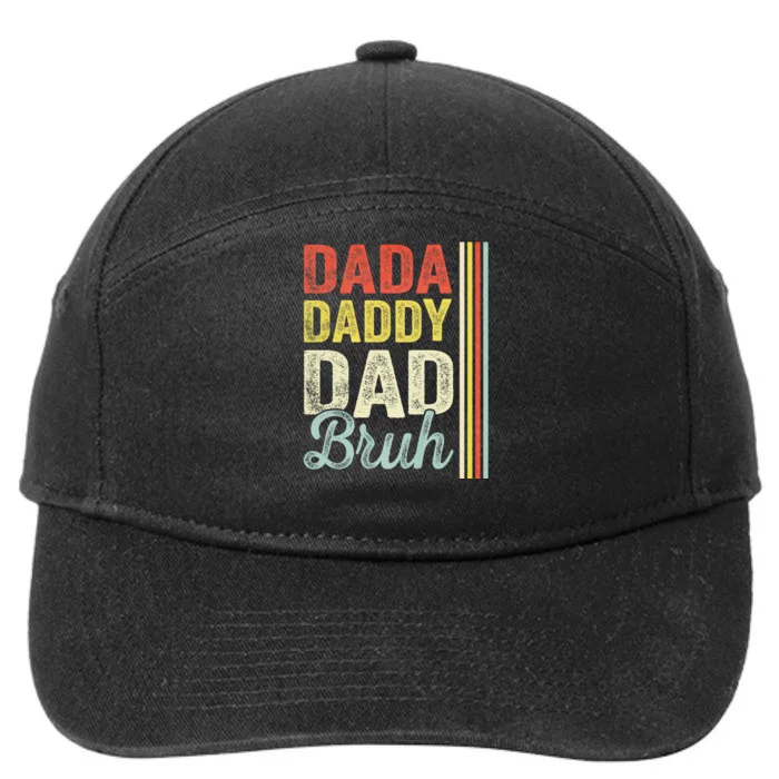 Dada Daddy Dad Bruh 7-Panel Snapback Hat