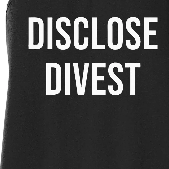 Disclose Divest Women's Racerback Tank