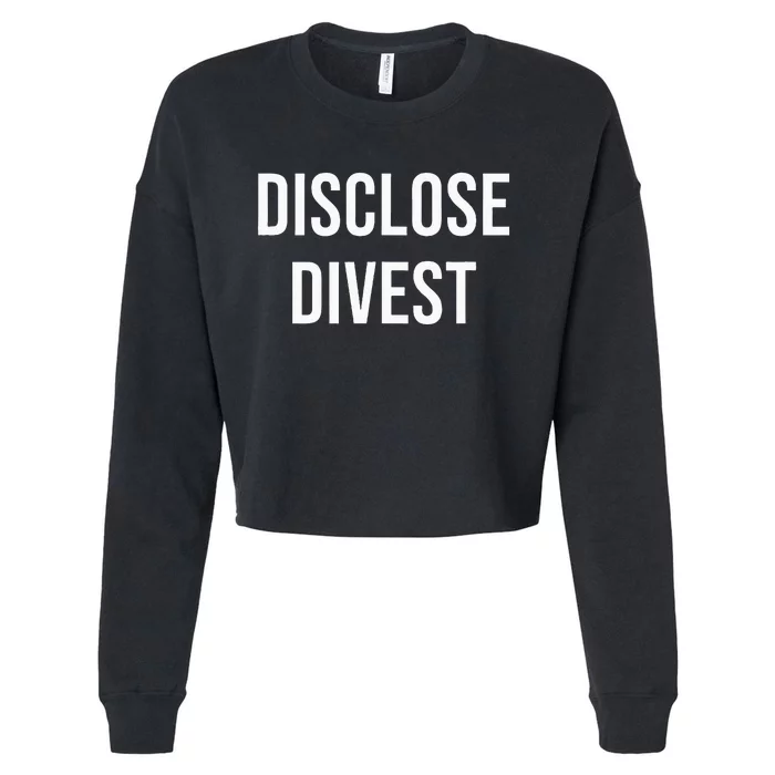 Disclose Divest Cropped Pullover Crew