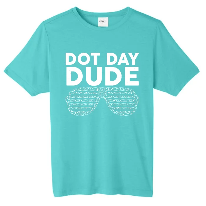 Dot Day Dude Shutter Shades Sunglasses ChromaSoft Performance T-Shirt