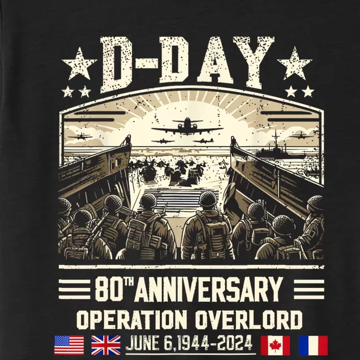 Dday Dwight D. Eisenhower Quote Dday 80th Anniversary ChromaSoft Performance T-Shirt