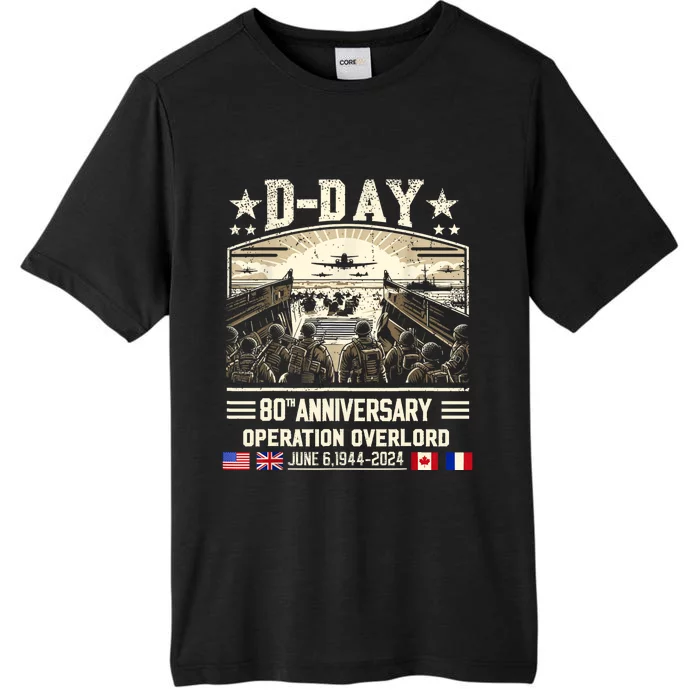 Dday Dwight D. Eisenhower Quote Dday 80th Anniversary ChromaSoft Performance T-Shirt