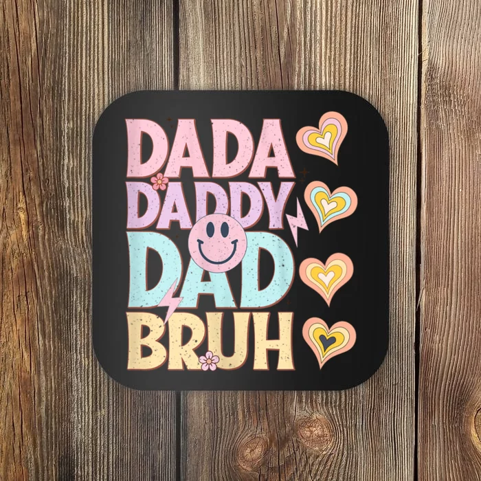 Dada Daddy Dad Bruh FatherS Day 2024 Gifts Coaster