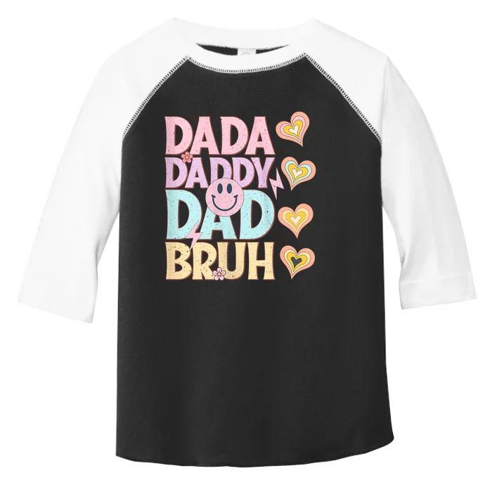 Dada Daddy Dad Bruh FatherS Day 2024 Gifts Toddler Fine Jersey T-Shirt