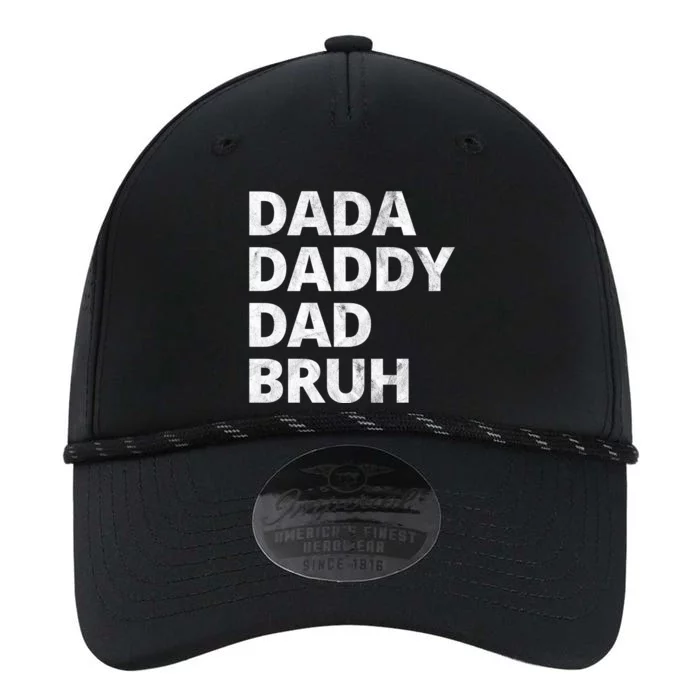 Dada Daddy Dad Bruh Vintage Funny Performance The Dyno Cap