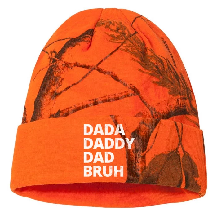 Dada Daddy Dad Bruh Vintage Funny Kati - 12in Camo Beanie