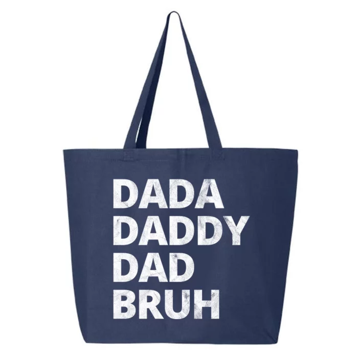 Dada Daddy Dad Bruh Vintage Funny 25L Jumbo Tote